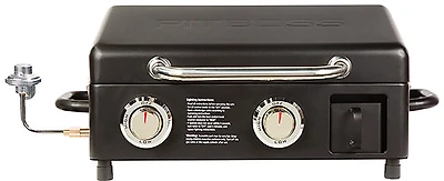 Pit Boss Sportsman Portable Tabletop 2 Burner Gas Griddle