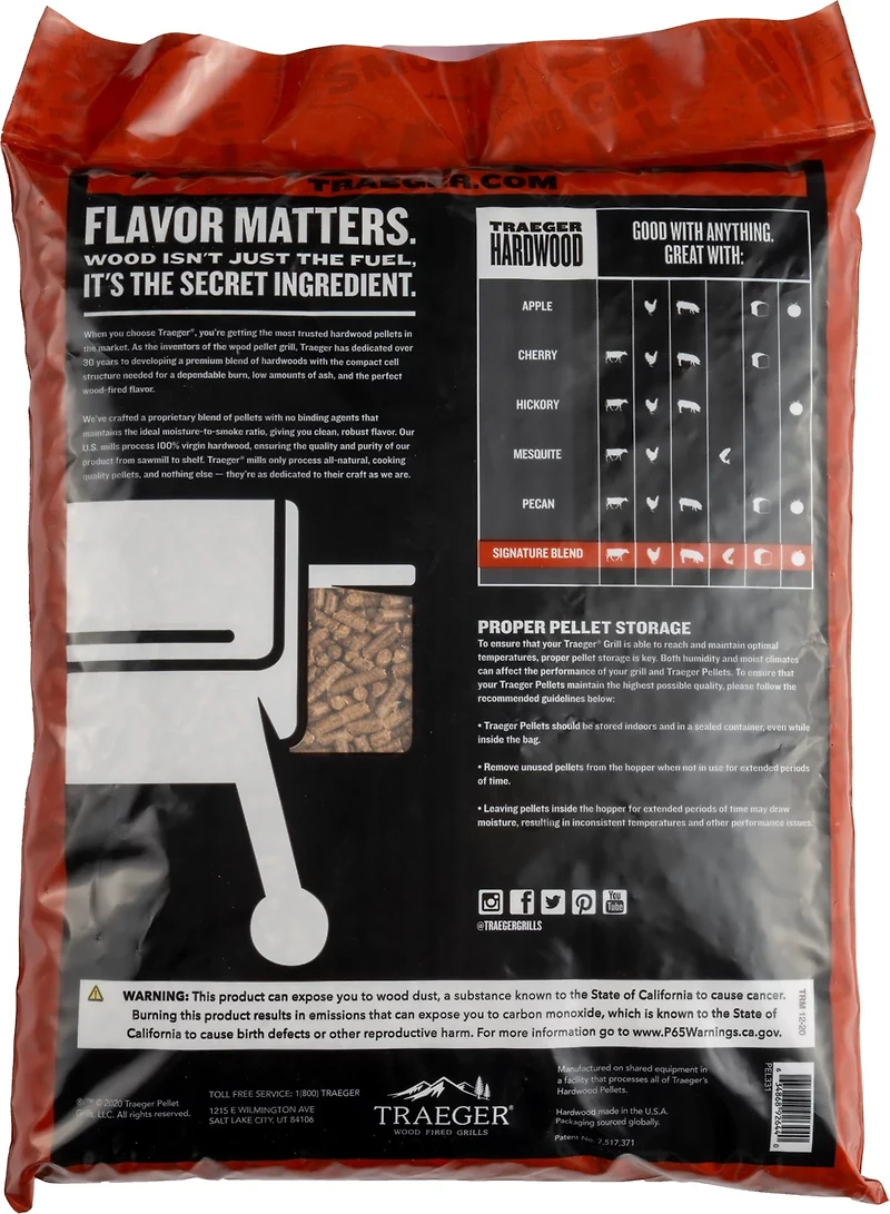 Traeger Signature Blend 20-lb Hardwood Pellets