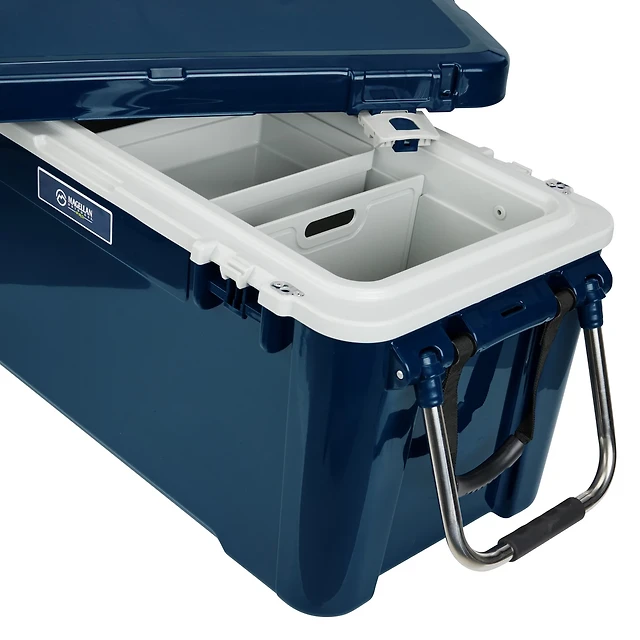 Frigorifero Portatile Magellan Outdoors Pro Explore 25 Qt Blu Scuro/blu Chiaro Nuovo
