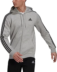 adidas Men's Essentials Fleece 3-Stripes Full Zip Hoodie