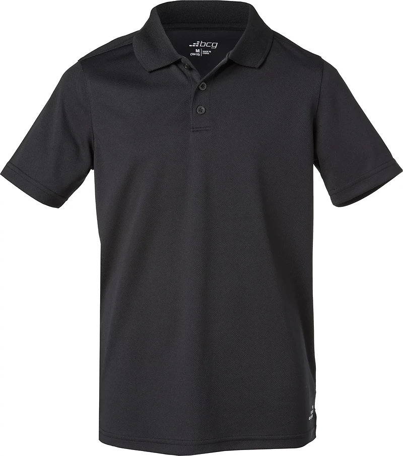 BCG Boys' Solid Short Sleeve Polo T-shirt