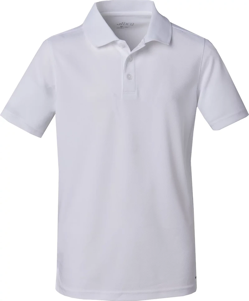 BCG Boys' Solid Short Sleeve Polo T-shirt
