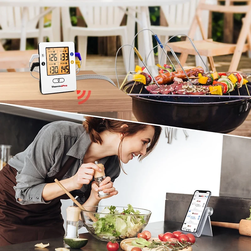 ThermoPro TP25 Smart 500 ft Wireless Meat Thermometer