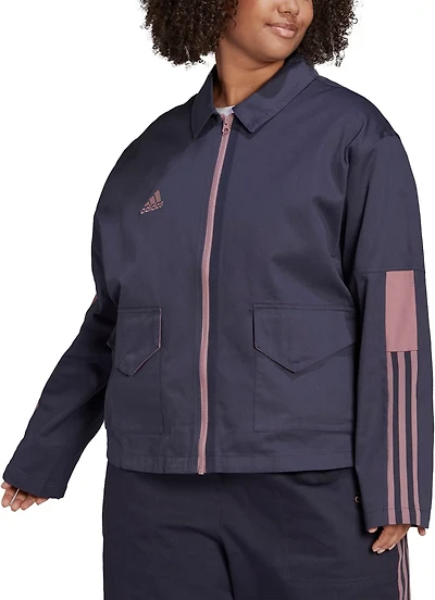 adidas Women's Tiro Plus Size Cargo Jacket