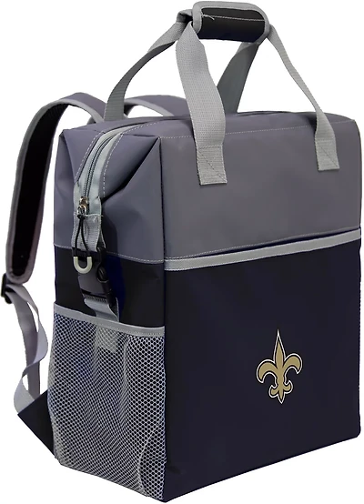 Logo Brands New Orleans Saints Colorblock Backpack Cooler