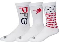 Columbia Sportswear Men's PFG Americana Crew Socks 3-Pack