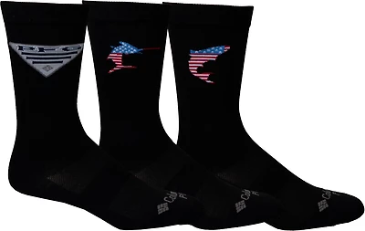Columbia Sportswear Men's PFG Crew Socks 3-Pack
