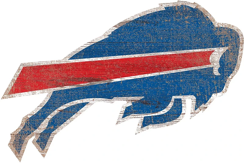 Fan Creations Buffalo Bills Distressed Logo Cutout Sign