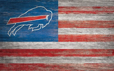 Fan Creations Buffalo Bills 11 in x 19 in Distressed Flag Sign