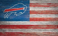 Fan Creations Buffalo Bills 11 in x 19 in Distressed Flag Sign