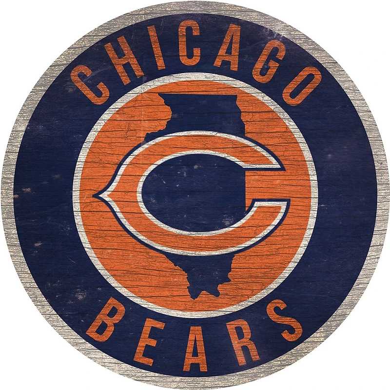 Fan Creations Chicago Bears Circle State Sign