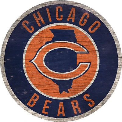 Fan Creations Chicago Bears Circle State Sign