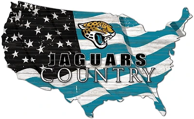 Fan Creations Jacksonville Jaguars USA Shape Cutout Wall Decor