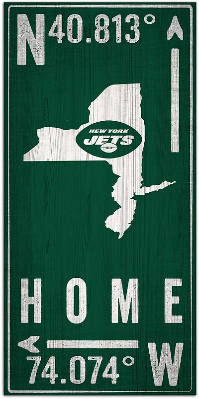 Fan Creations New York Jets Coordinate 6 in x 12 in Sign