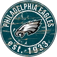 Fan Creations Philadelphia Eagles Round Distressed Sign