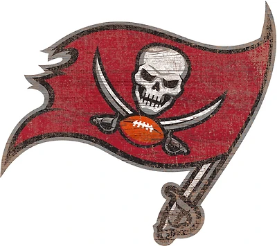 Fan Creations Tampa Bay Buccaneers Distressed Logo Cutout Sign