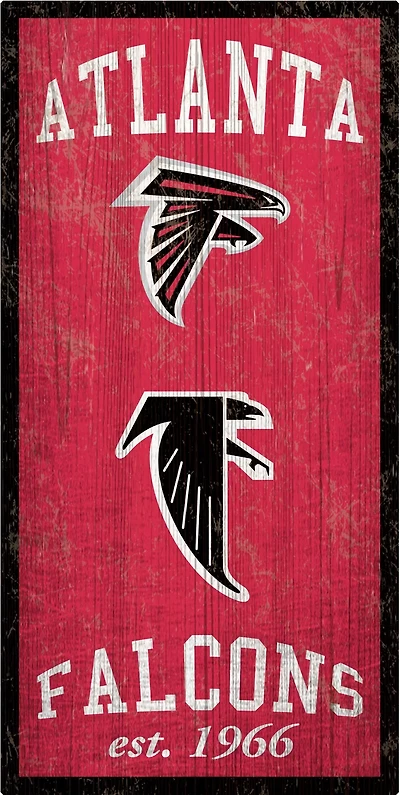 Fan Creations Atlanta Falcons Heritage 6 x 12 Sign