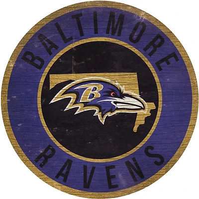 Fan Creations Baltimore Ravens Circle State Sign