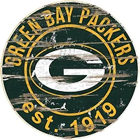 Fan Creations Green Bay Packers Round Distressed Sign