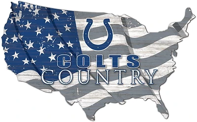 Fan Creations Indianapolis Colts USA Shape Cutout Wall Decor