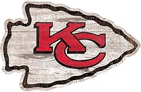 Fan Creations Kansas City Chiefs Distressed Logo Cutout Sign