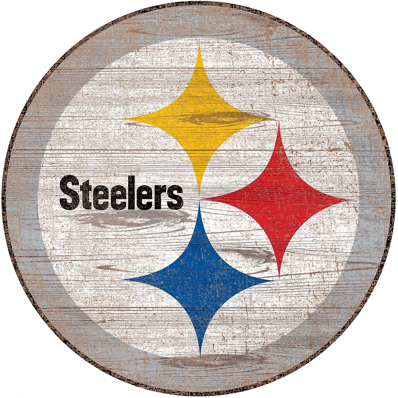 Fan Creations Pittsburgh Steelers Distressed Logo Cutout Sign