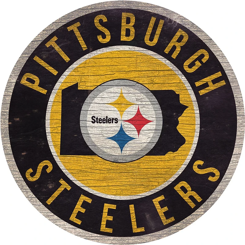 Fan Creations Pittsburgh Steelers Circle State Sign