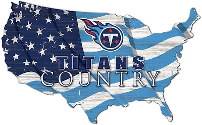 Fan Creations Tennessee Titans USA Shape Cutout Wall Decor