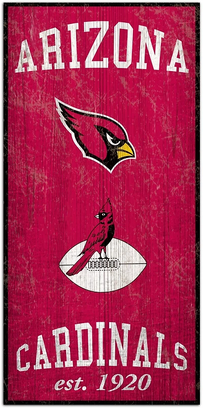 Fan Creations Arizona Cardinals Heritage 6 x 12 Sign