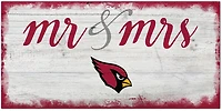 Fan Creations Arizona Cardinals Script Mr & Mrs 6x12 Sign