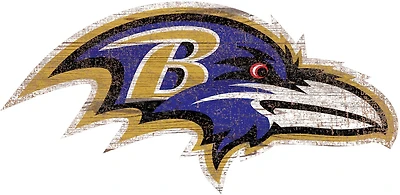 Fan Creations Baltimore Ravens Distressed Logo Cutout Sign