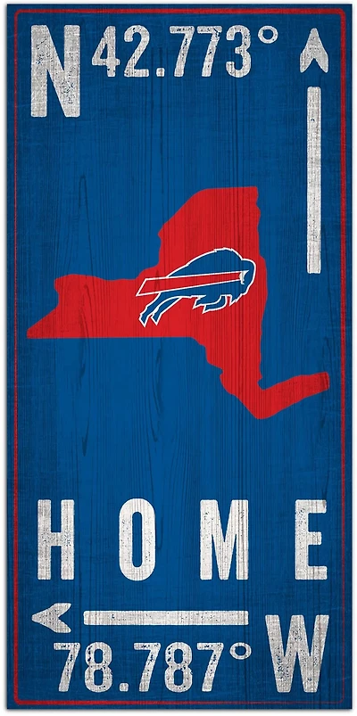 Fan Creations Buffalo Bills Coordinate 6 in x 12 in Sign