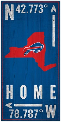 Fan Creations Buffalo Bills Coordinate 6 in x 12 in Sign