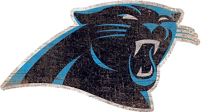 Fan Creations Carolina Panthers Distressed Logo Cutout Sign