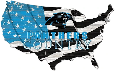 Fan Creations Carolina Panthers USA Shape Cutout Wall Decor