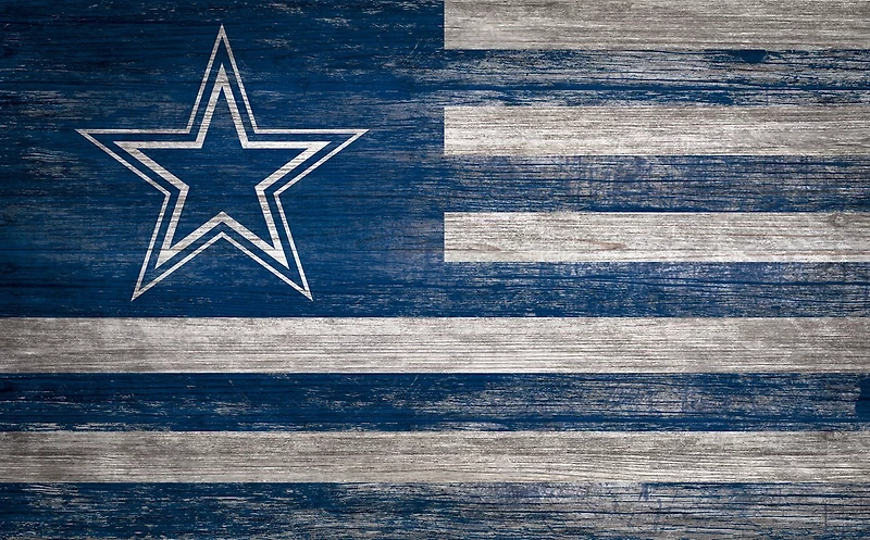 Fan Creations Dallas Cowboys 11 in x 19 in Distressed Flag Sign