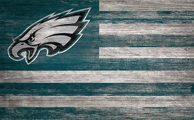 Fan Creations Philadelphia Eagles 11 in x 19 in Distressed Flag Sign