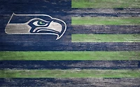 Fan Creations Seattle Seahawks 11 in x 19 in Distressed Flag Sign