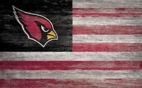 Fan Creations Arizona Cardinals 11 in x 19 in Distressed Flag Sign