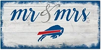 Fan Creations Buffalo Bills Script Mr and Mrs 6x12 Sign