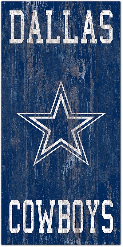 Fan Creations Dallas Cowboys 6 in x 12 in Heritage Distressed Logo Sign