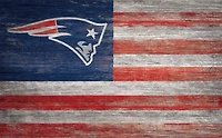 Fan Creations New England Patriots 11 in x 19 in Distressed Flag Sign