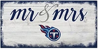 Fan Creations Tennessee Titans Mr and Mrs 6x12 Sign