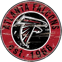 Fan Creations Atlanta Falcons Round Distressed Sign
