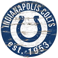 Fan Creations Indianapolis Colts Round Distressed Sign