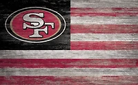 Fan Creations San Francisco 49ers 11 in x 19 in Distressed Flag Sign