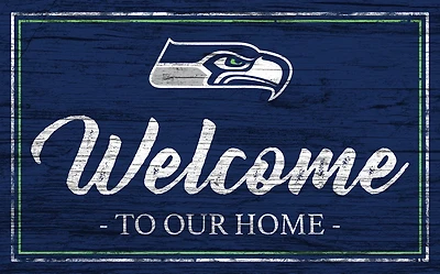 Fan Creations Seattle Seahawks Team Color 11 in x 19 in Welcome Sign