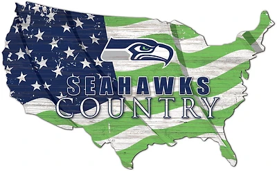 Fan Creations Seattle Seahawks USA Shape Cutout Wall Decor