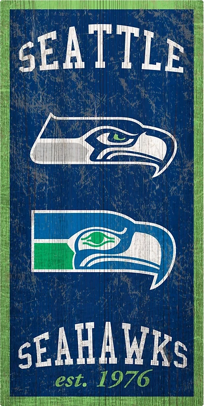 Fan Creations Seattle Seahawks Heritage 6 x 12 Sign