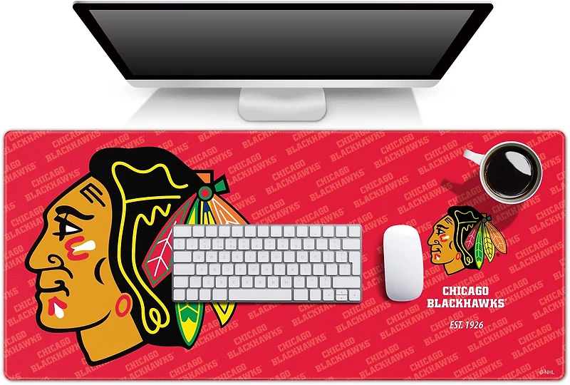 YouTheFan Chicago Blackhawks Logo Series Desk Pad